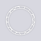 Beehive Circle Rim Clay Stencil