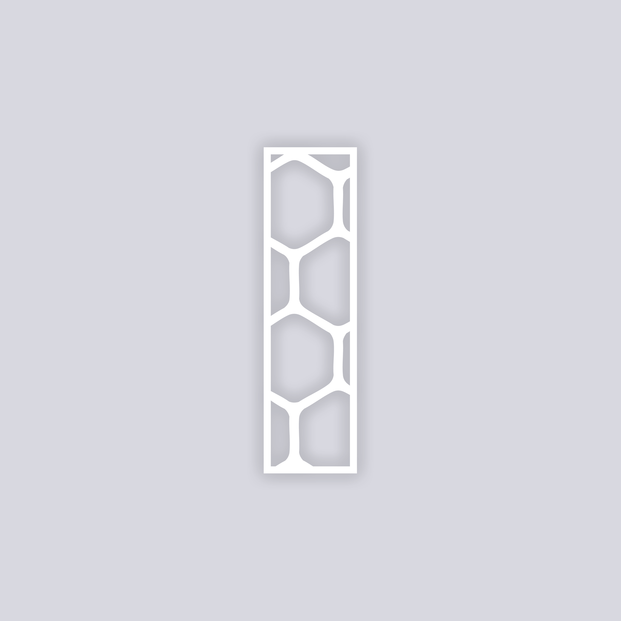 Beehive Rectangle Face Clay Stencil