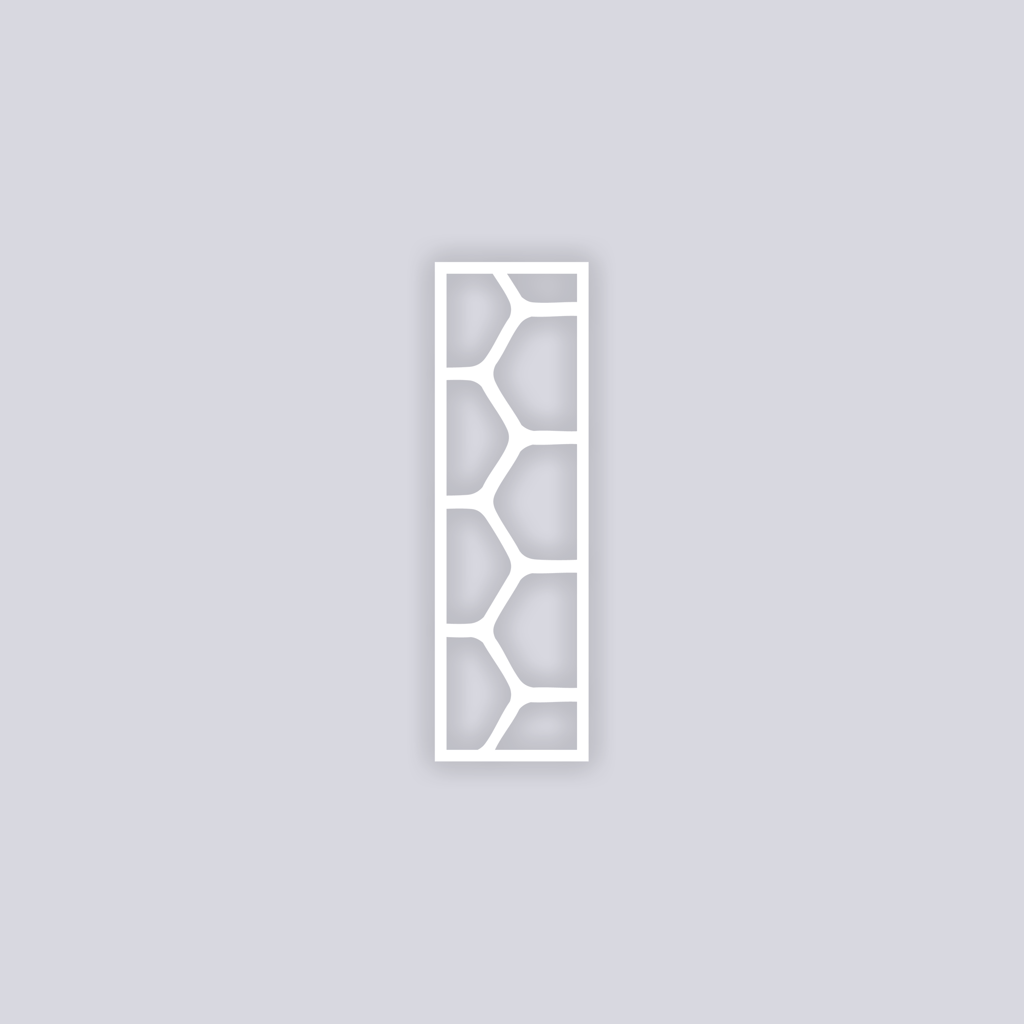 Beehive Rectangle Face Clay Stencil