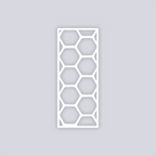 Beehive Rectangle Face Clay Stencil