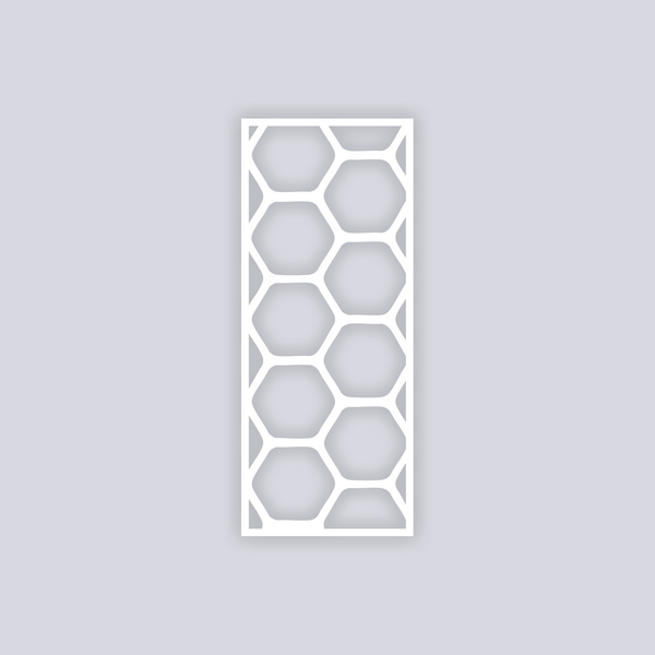 Beehive Rectangle Face Clay Stencil