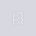 Beehive Rectangle Face Clay Stencil