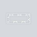 Beehive Rectangle Rim Clay Stencil