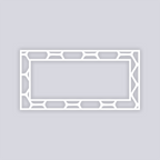 Beehive Rectangle Rim Clay Stencil