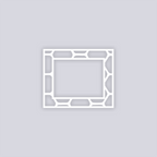 Beehive Rectangle Rim Clay Stencil