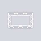 Beehive Rectangle Rim Clay Stencil