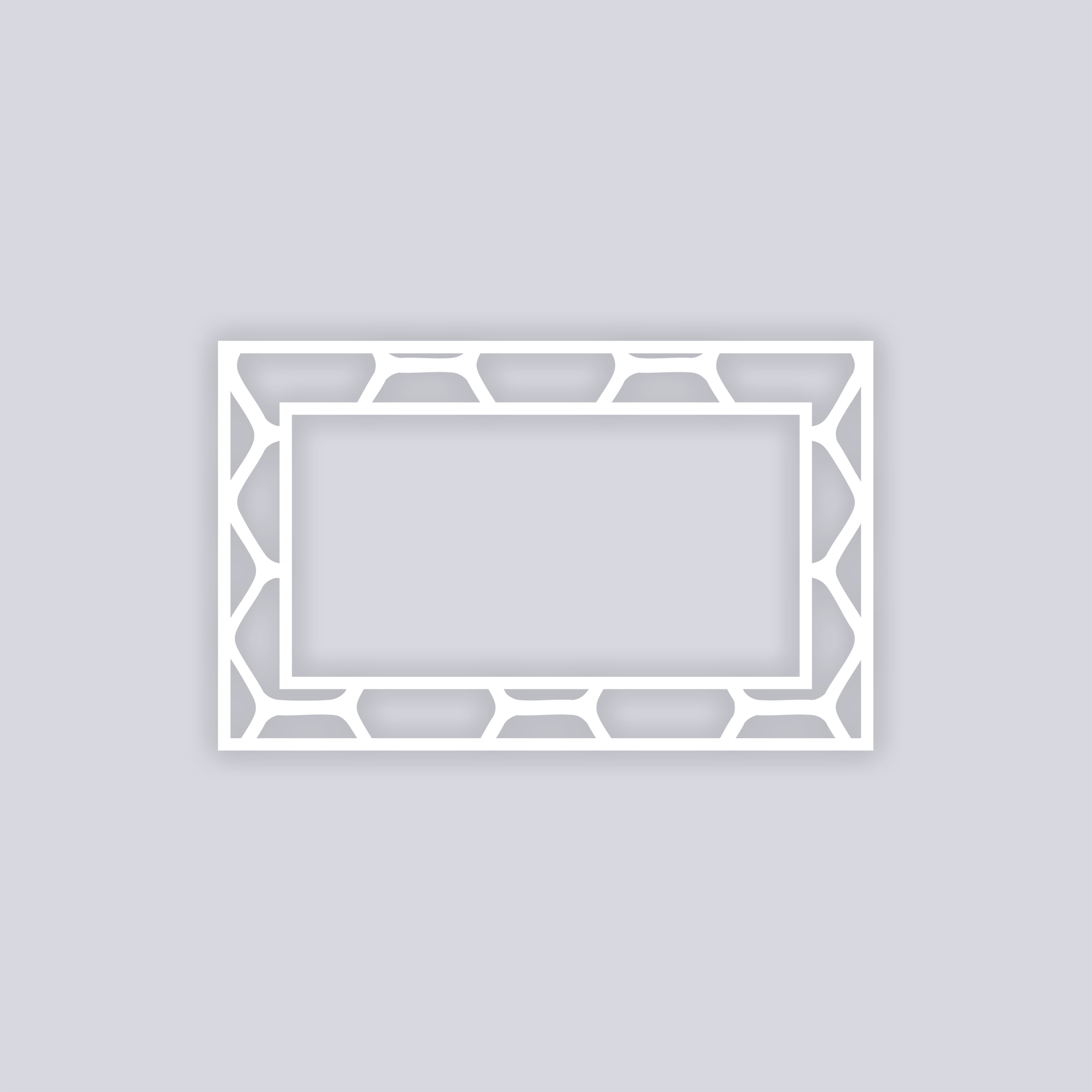 Beehive Rectangle Rim Clay Stencil