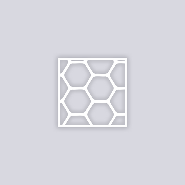 Beehive Square Clay Stencil