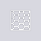 Beehive Square Clay Stencil