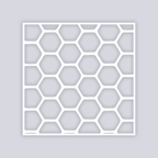 Beehive Square Clay Stencil