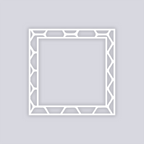 Beehive Square Rim Clay Stencil