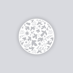 Birds of Matisse Circle Clay Stencil