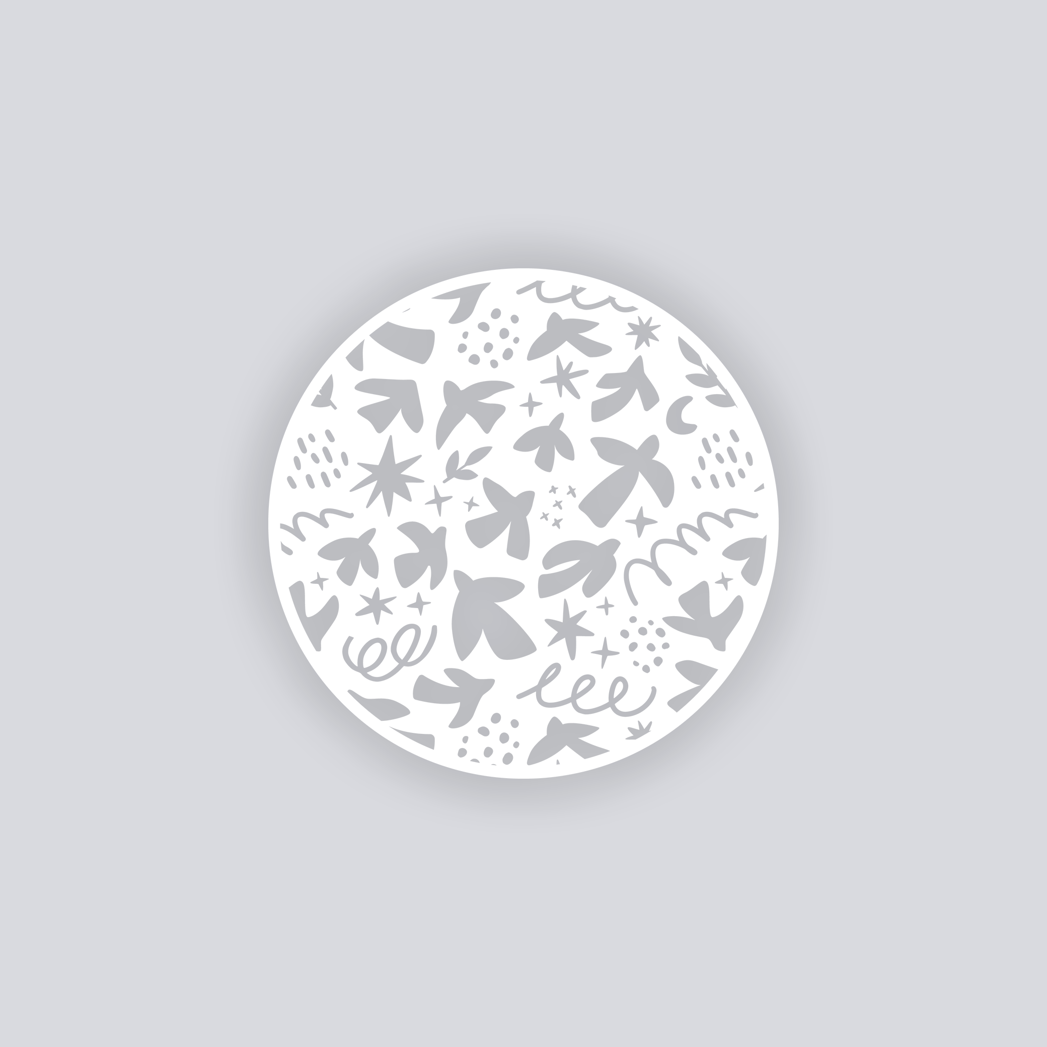 Birds of Matisse Circle Clay Stencil