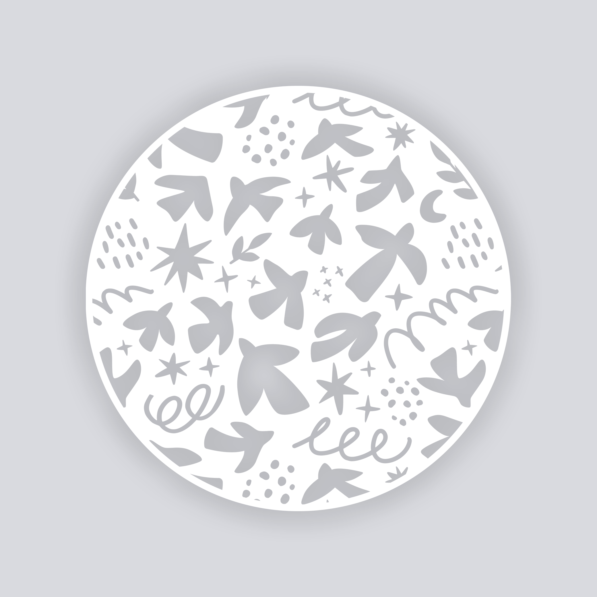 Birds of Matisse Circle Clay Stencil