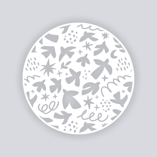 Birds of Matisse Circle Clay Stencil