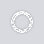 Birds of Matisse Circle Rim Clay Stencil