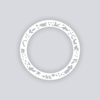 Birds of Matisse Circle Rim Clay Stencil