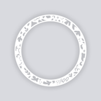 Birds of Matisse Circle Rim Clay Stencil