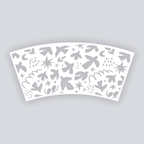 Birds of Matisse Cups + Cones Clay Stencil