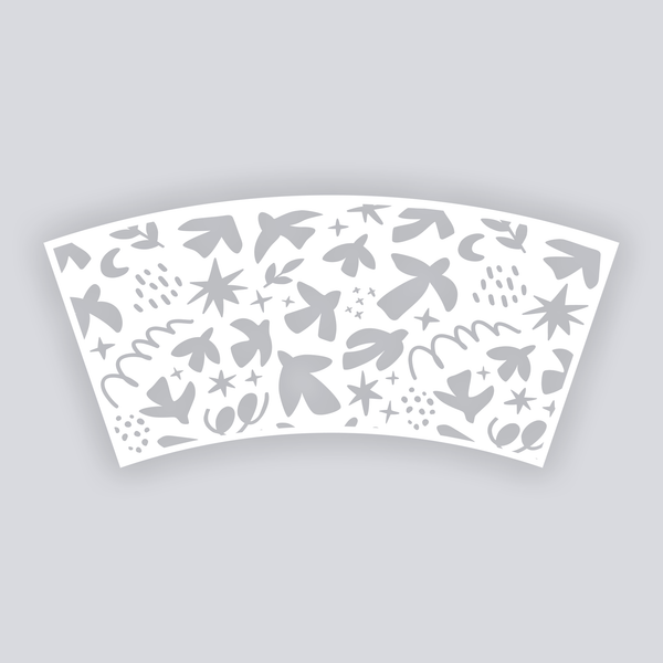 Birds of Matisse Cups + Cones Clay Stencil