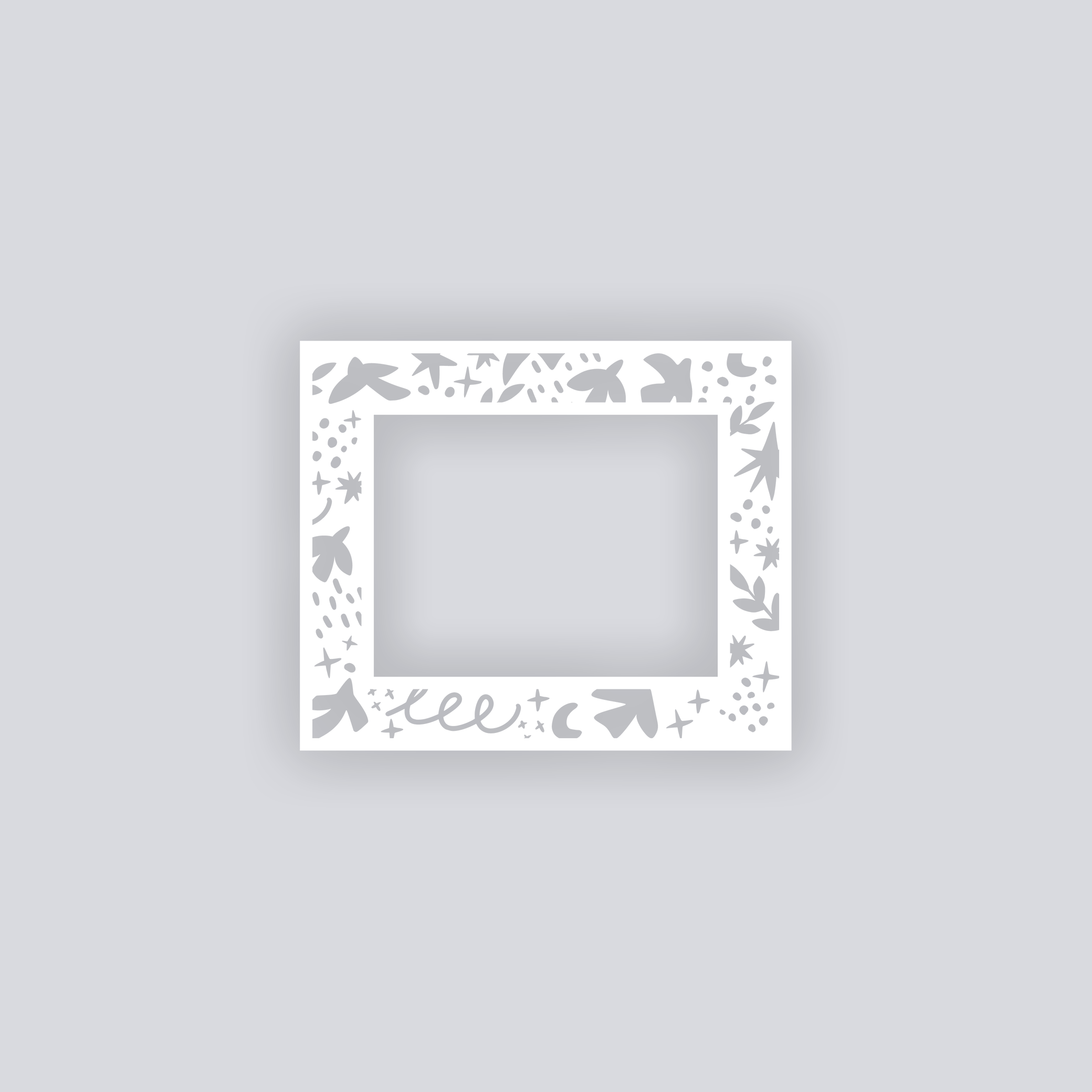 Birds of Matisse Rectangle Rim Clay Stencil