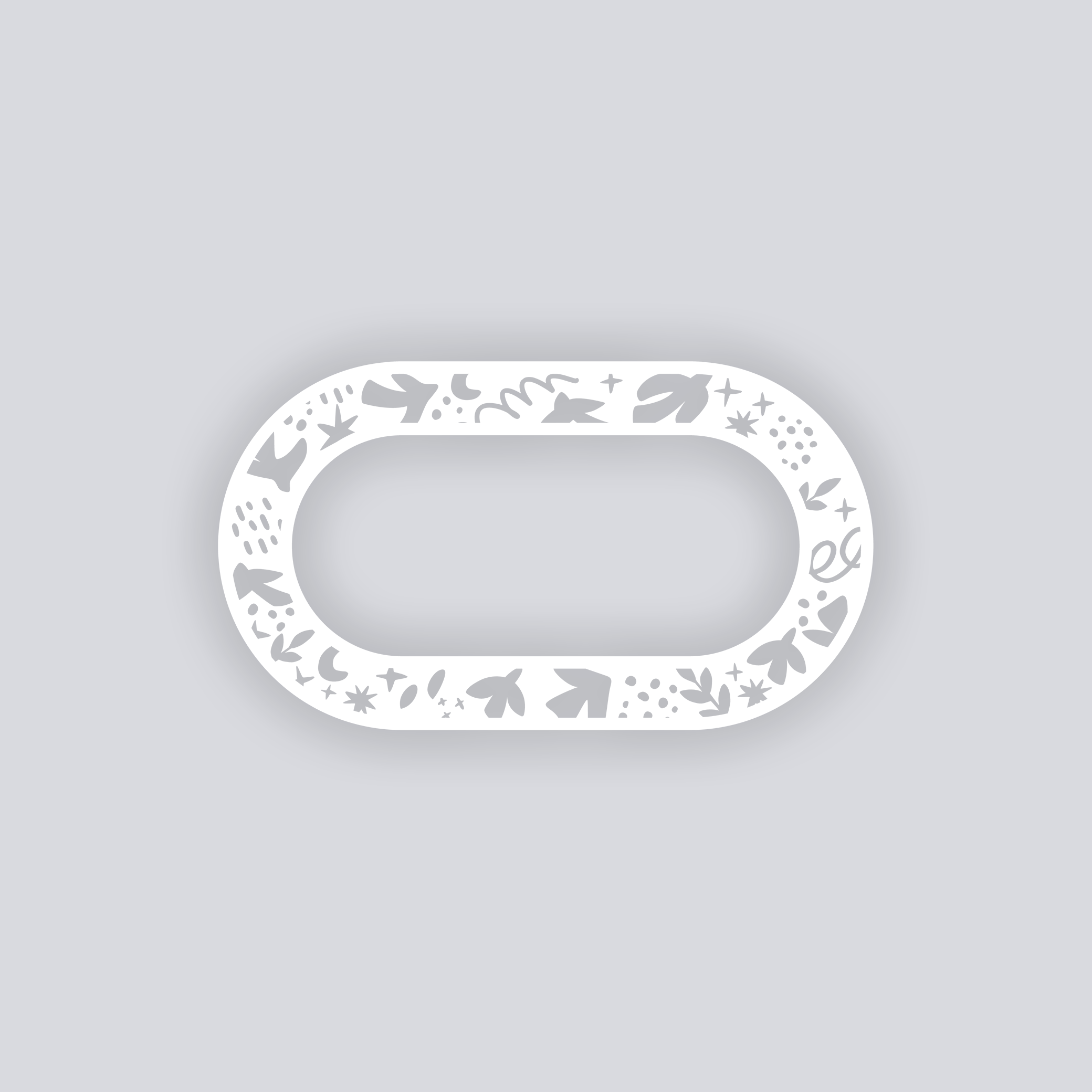 Birds of Matisse Rounded Rectangle Rim Clay Stencil