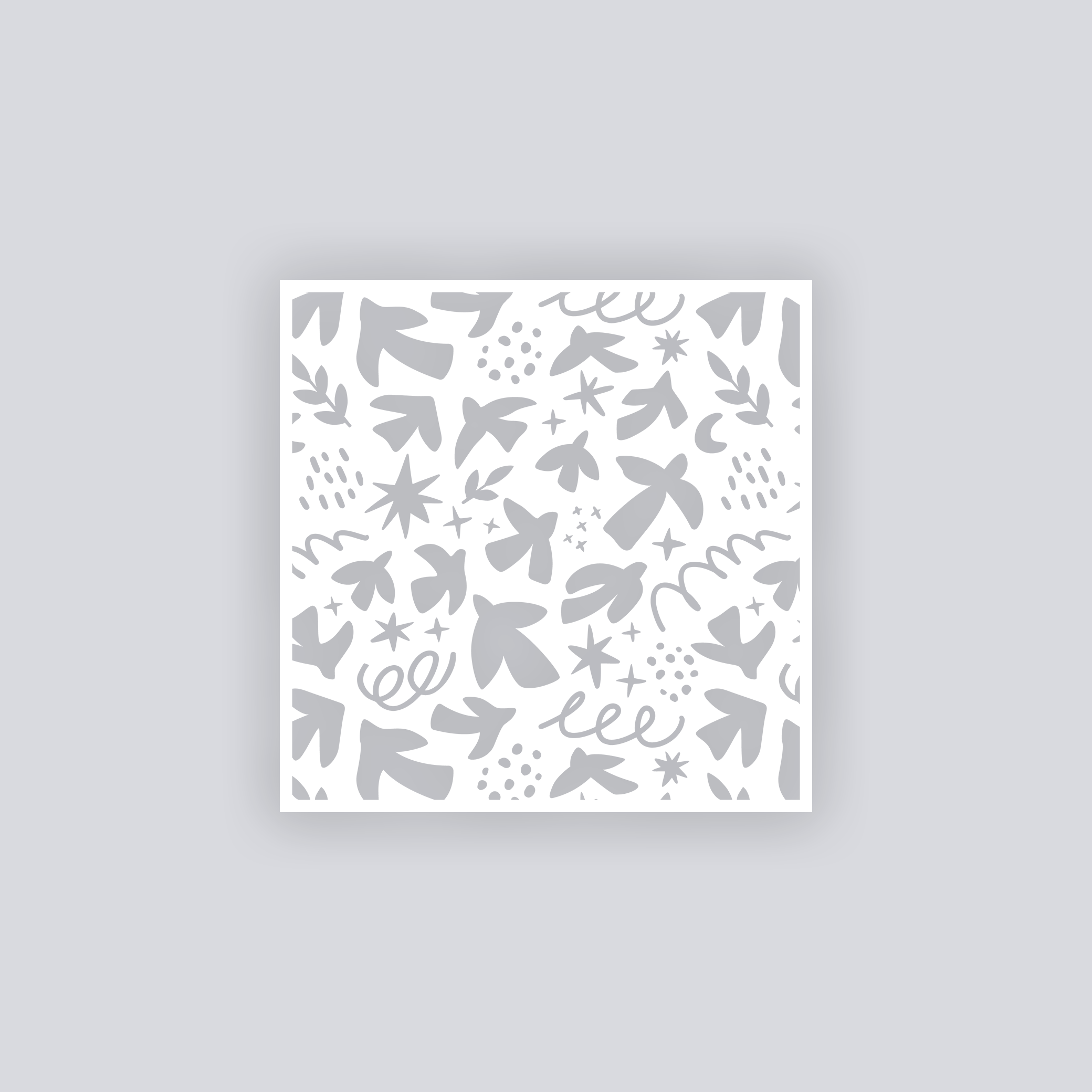 Birds of Matisse Square Clay Stencil