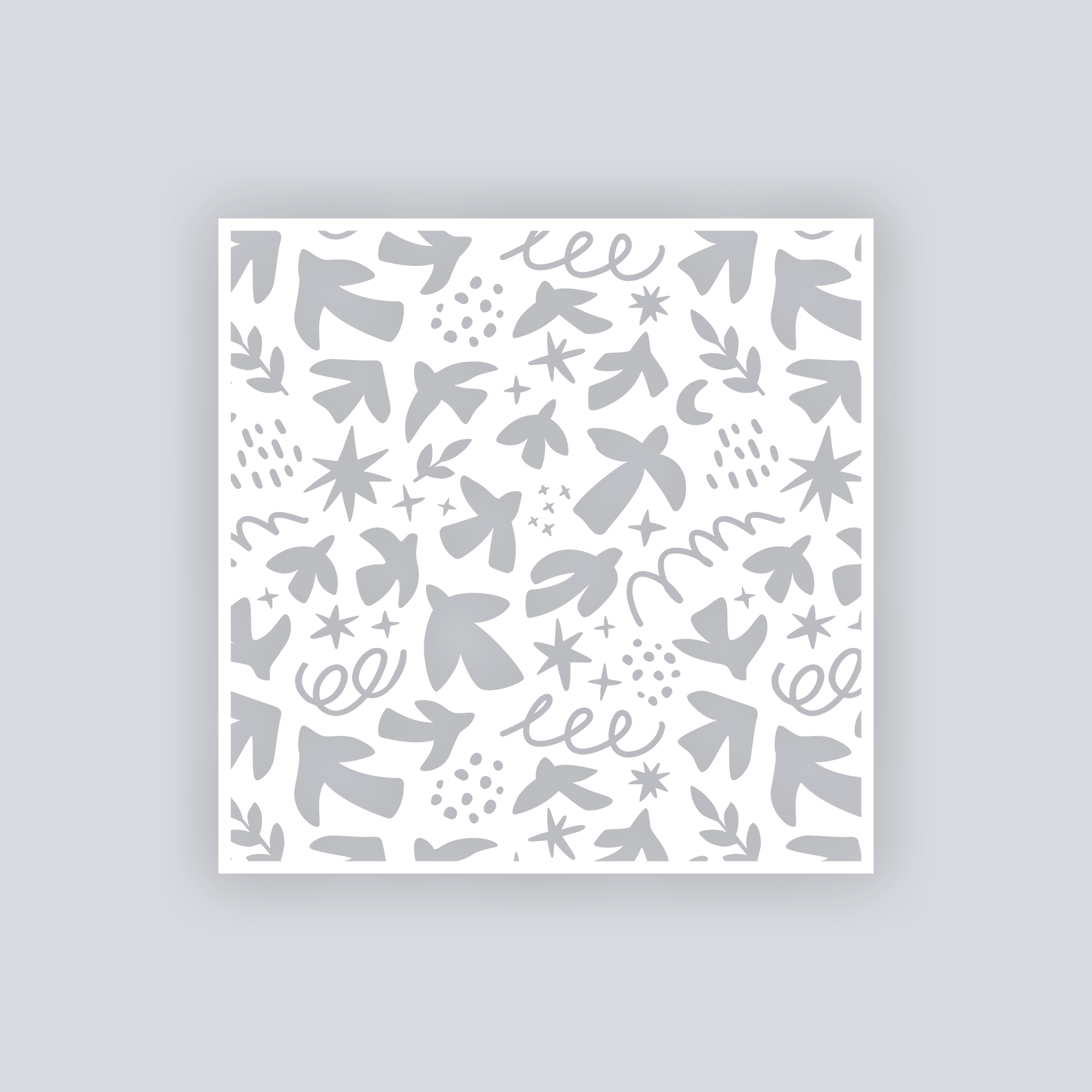 Birds of Matisse Square Clay Stencil