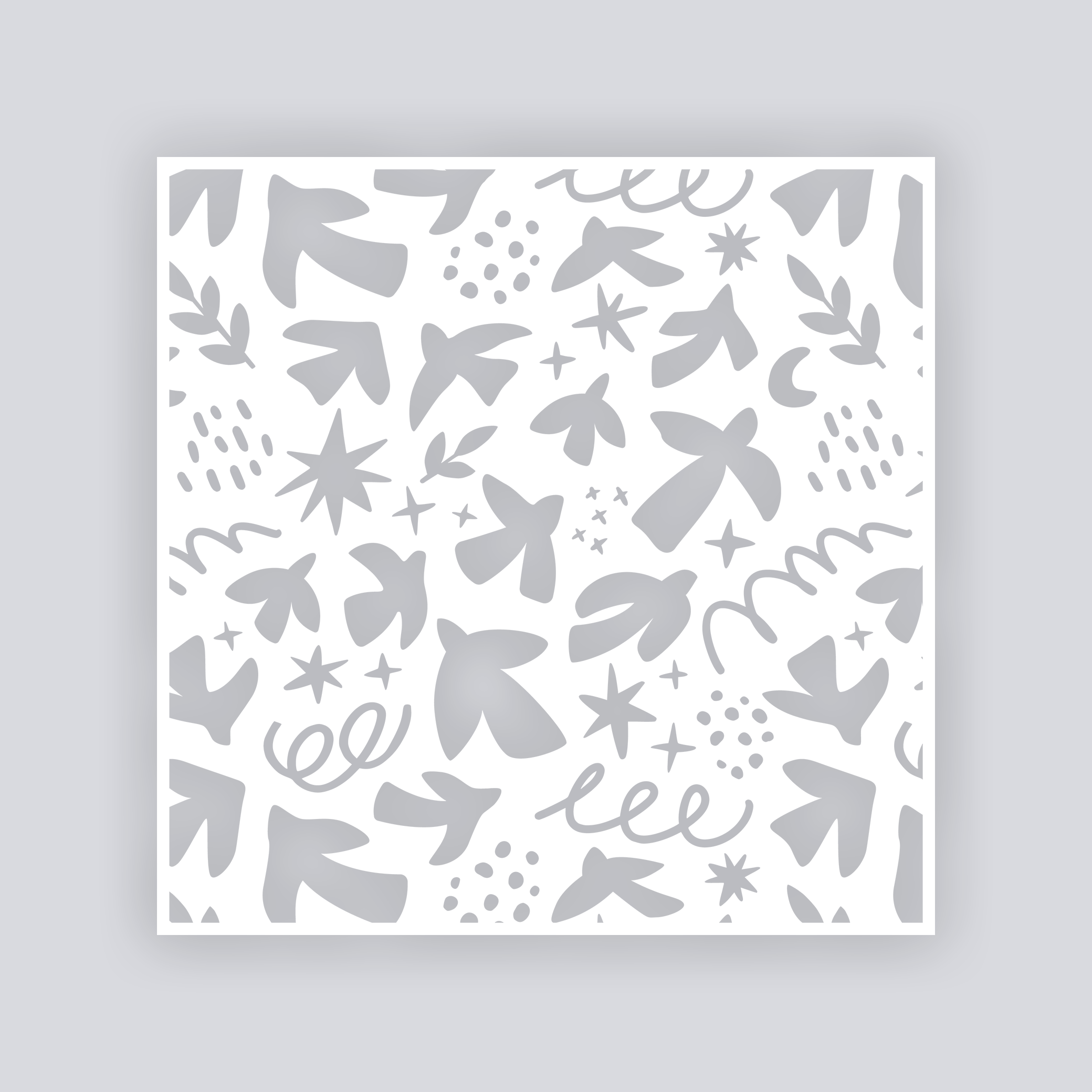 Birds of Matisse Square Clay Stencil