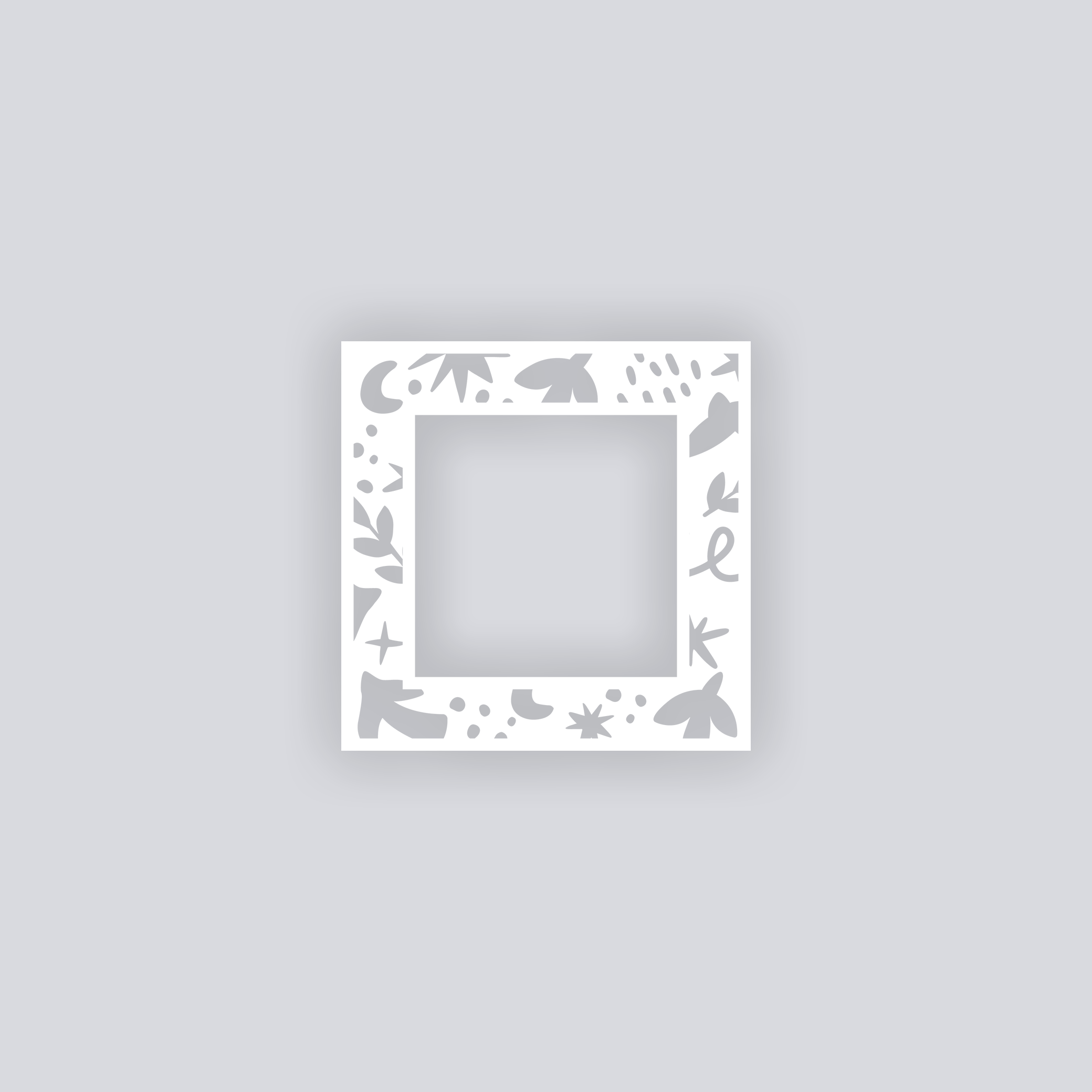 Birds of Matisse Square Rim Clay Stencil