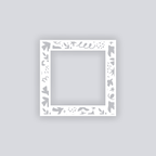 Birds of Matisse Square Rim Clay Stencil