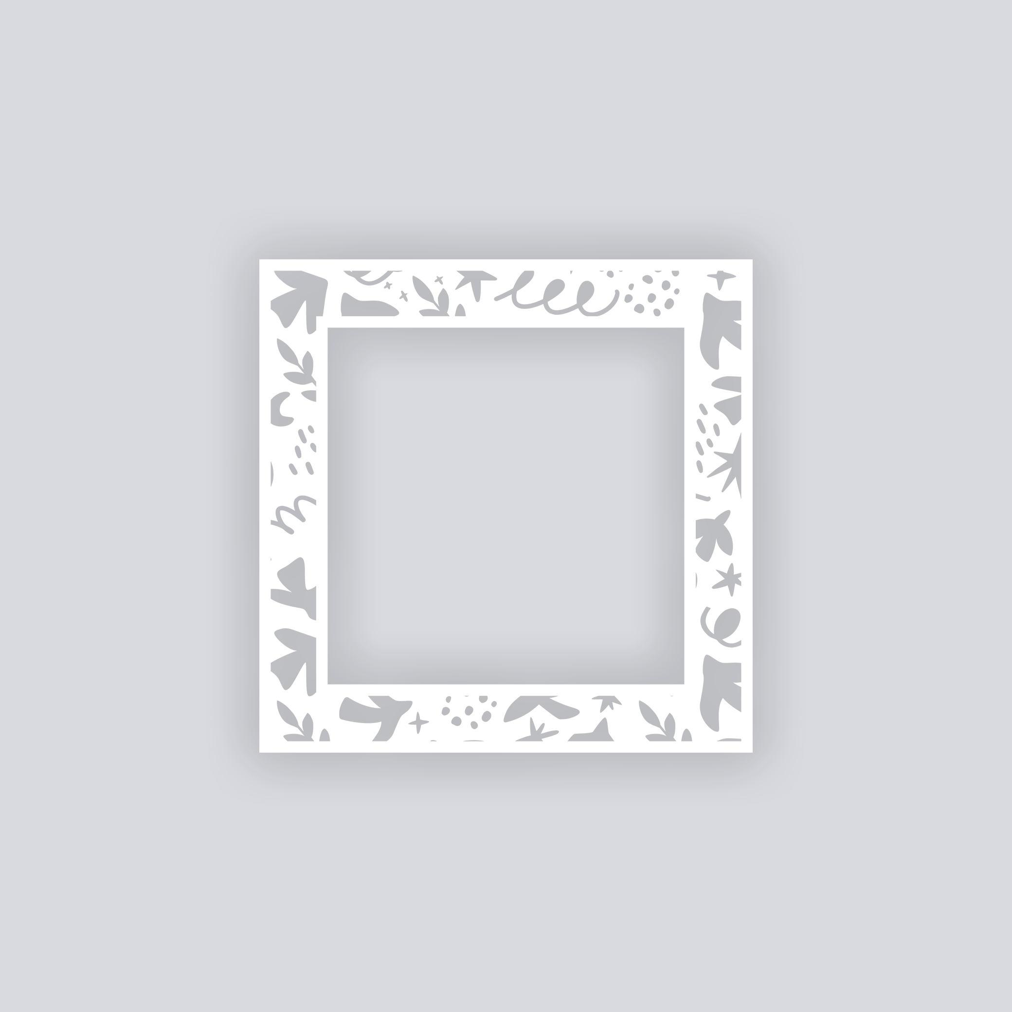 Birds of Matisse Square Rim Clay Stencil