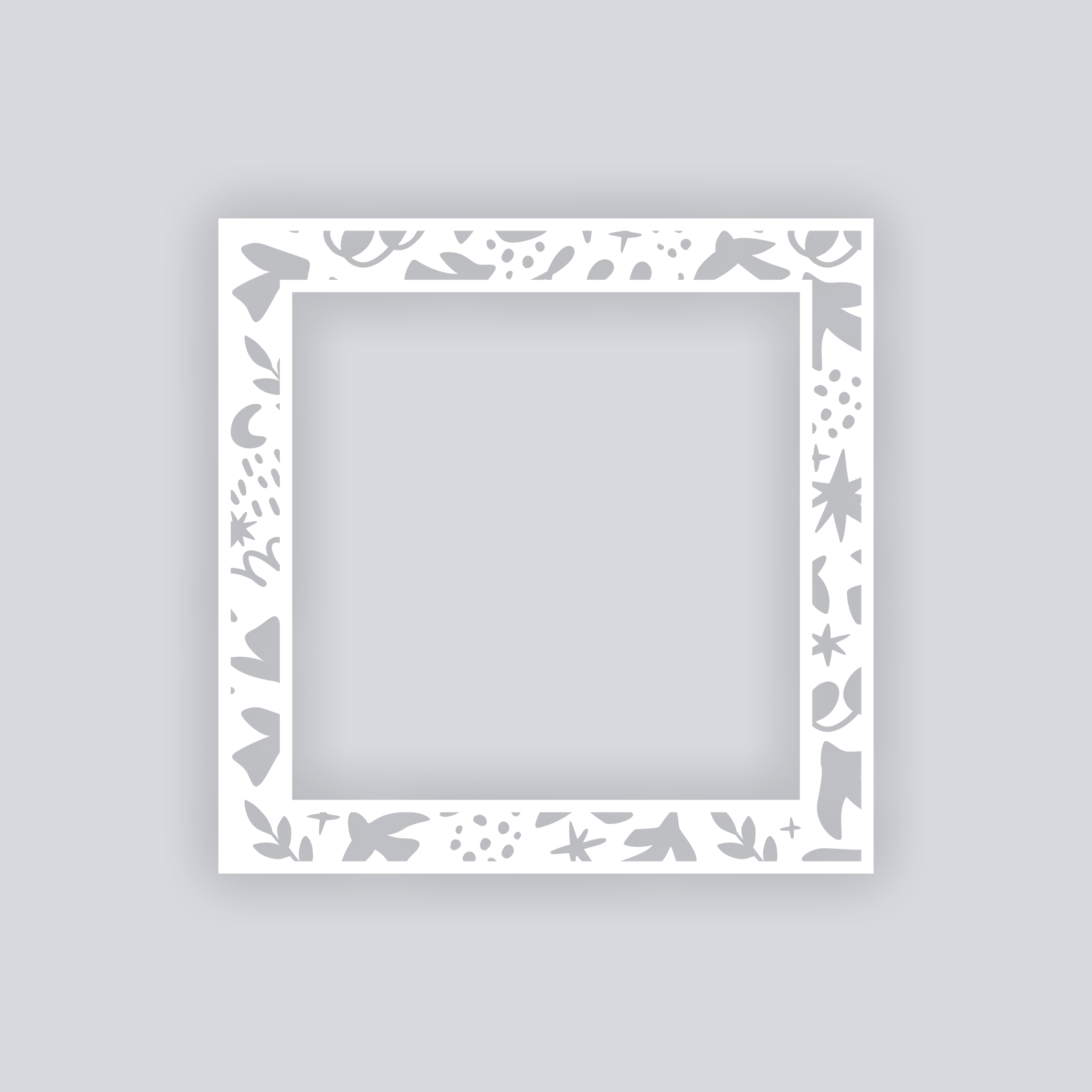 Birds of Matisse Square Rim Clay Stencil