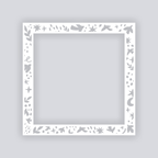 Birds of Matisse Square Rim Clay Stencil