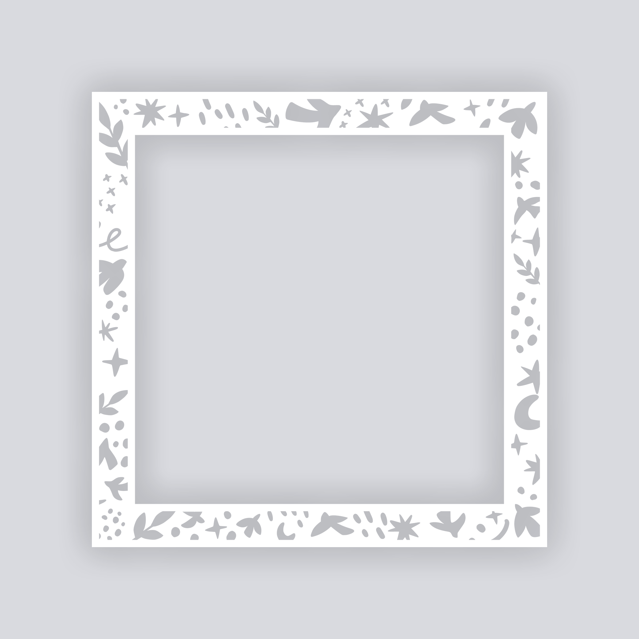 Birds of Matisse Square Rim Clay Stencil