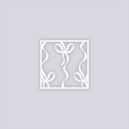 Bow Lines Square Clay Stencil