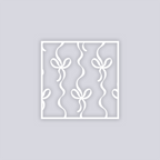 Bow Lines Square Clay Stencil