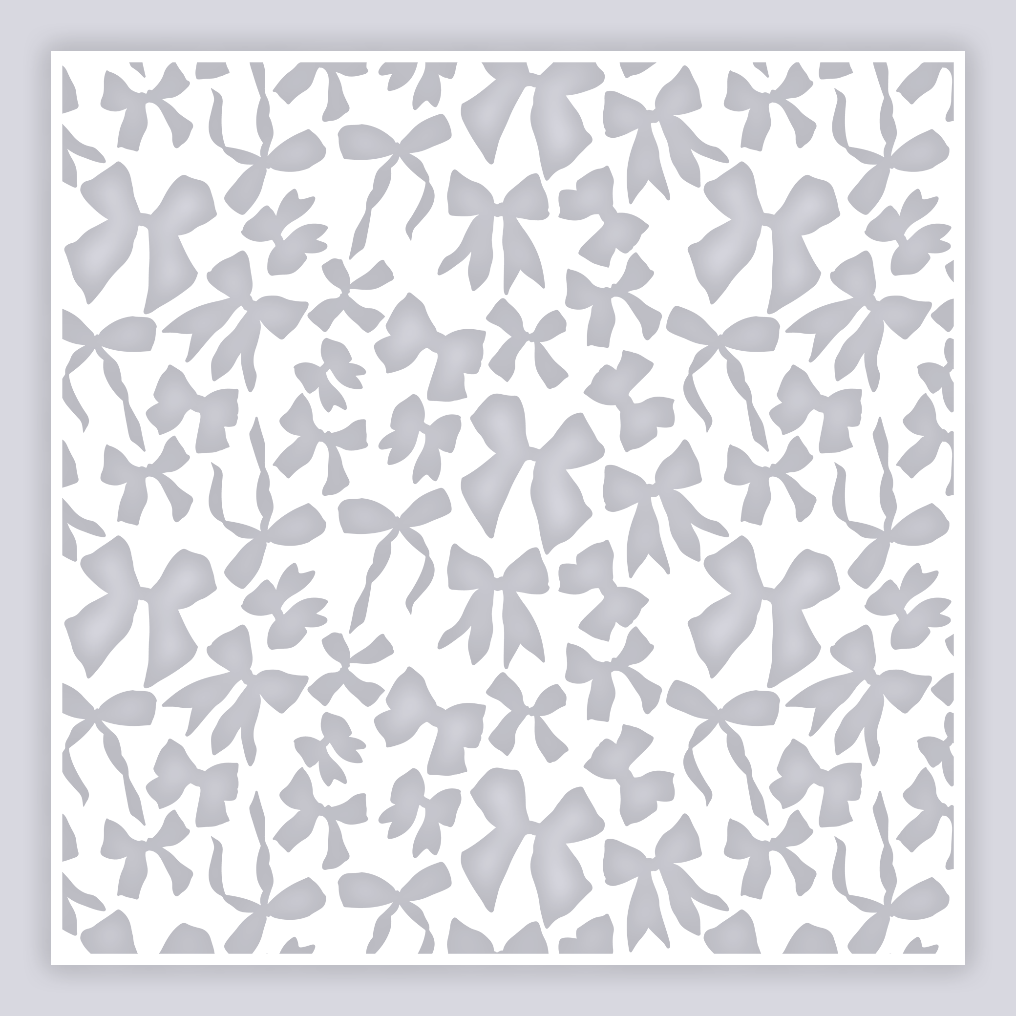 Bows Full Clay Stencil