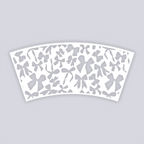 Bows Cups + Cones Clay Stencil