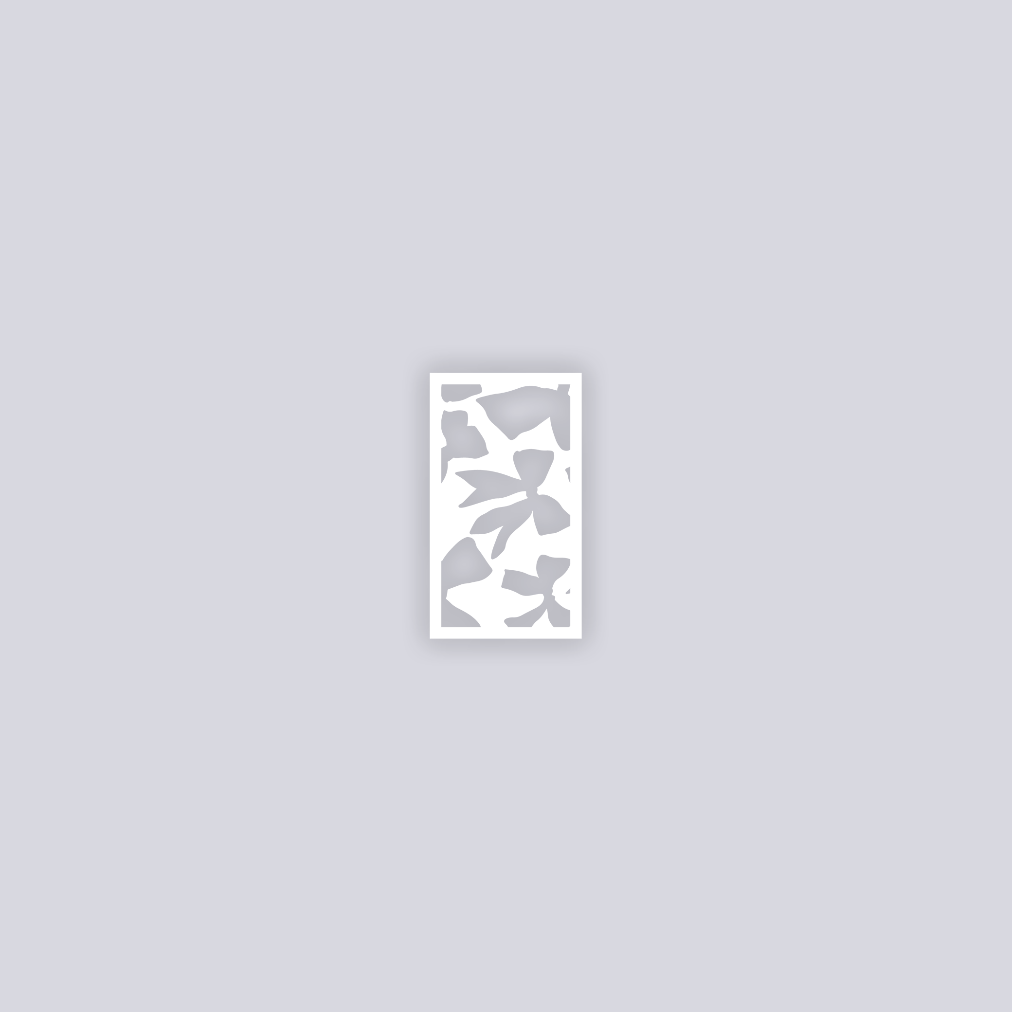 Bows Rectangle Clay Stencil