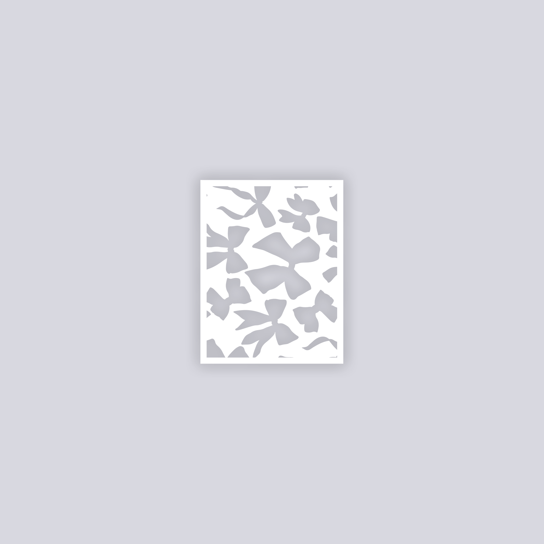 Bows Rectangle Clay Stencil