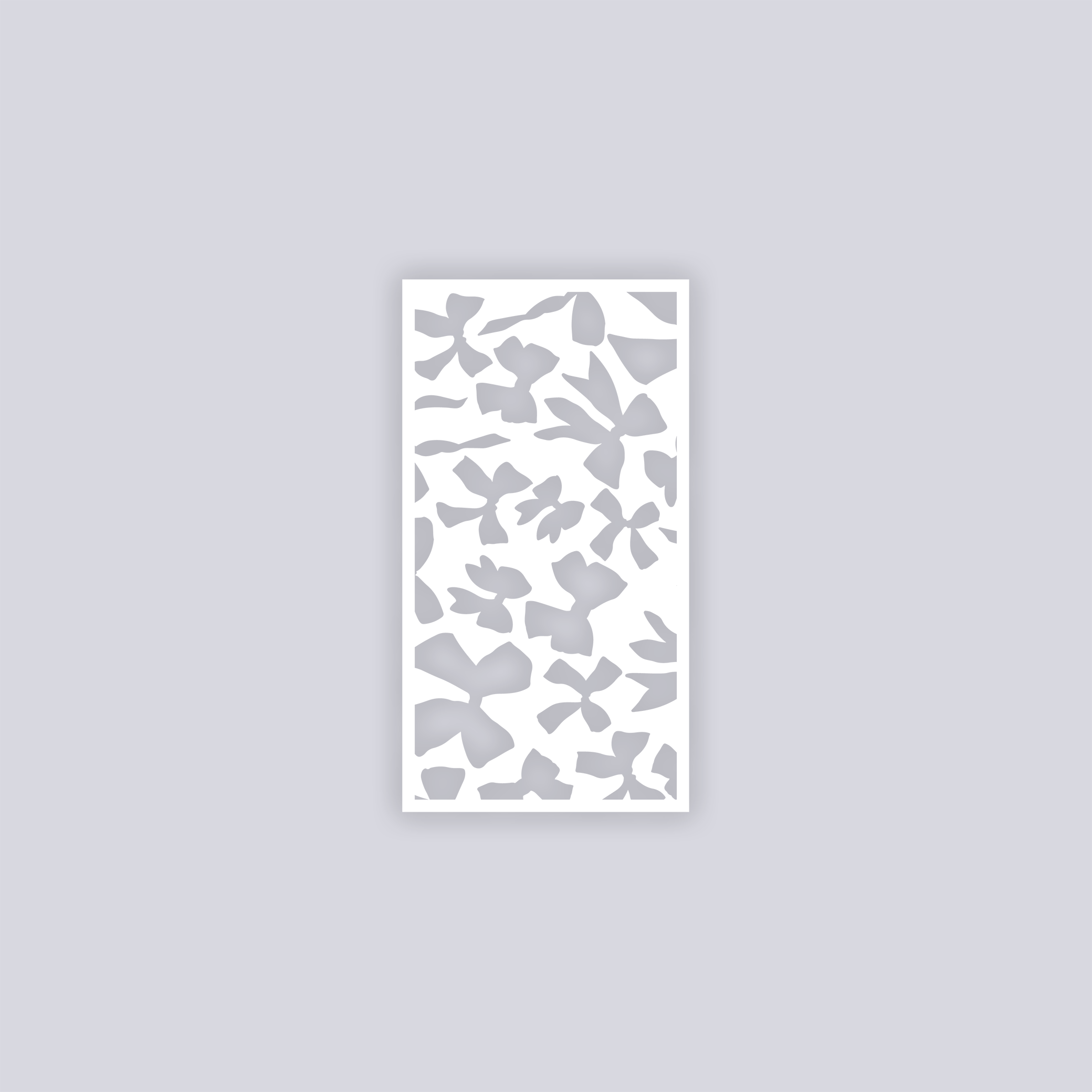 Bows Rectangle Clay Face Stencil