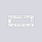 Bows Rectangle Rim Clay Stencil