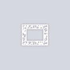 Bows Rectangle Rim Clay Stencil