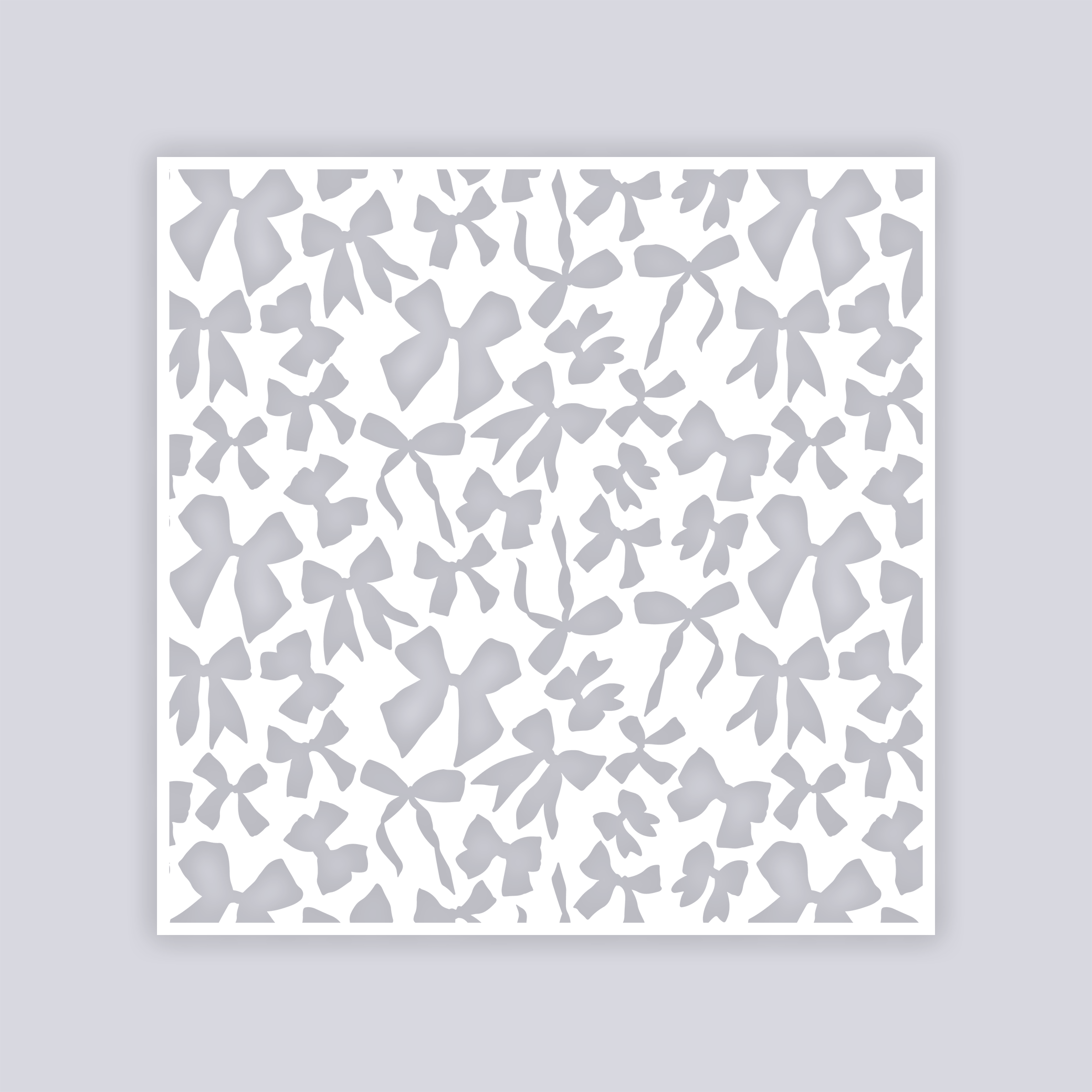 Bows Full Clay Stencil