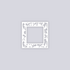 Bows Square Rim Clay Stencil