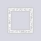 Bows Square Rim Clay Stencil