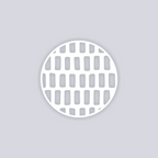 Brick Grid Circle Clay Stencil