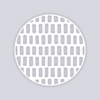 Brick Grid Circle Clay Stencil