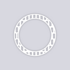 Brick Grid Circle Rim Clay Stencil